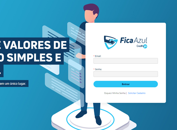 Tela do sistema FicaAzul